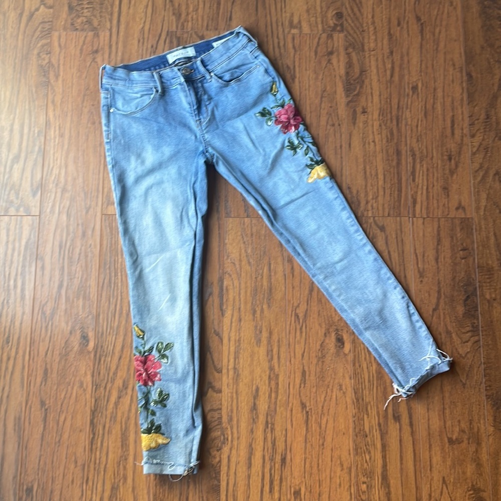PacSun Embroidered Super Stretch Ankle Jeggings sz 24